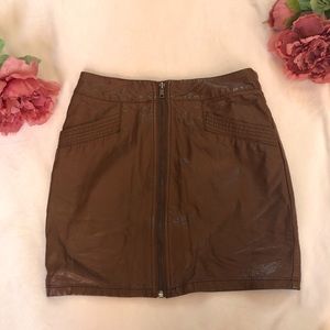 H&M Faux Leather Mini Skirt Size 6